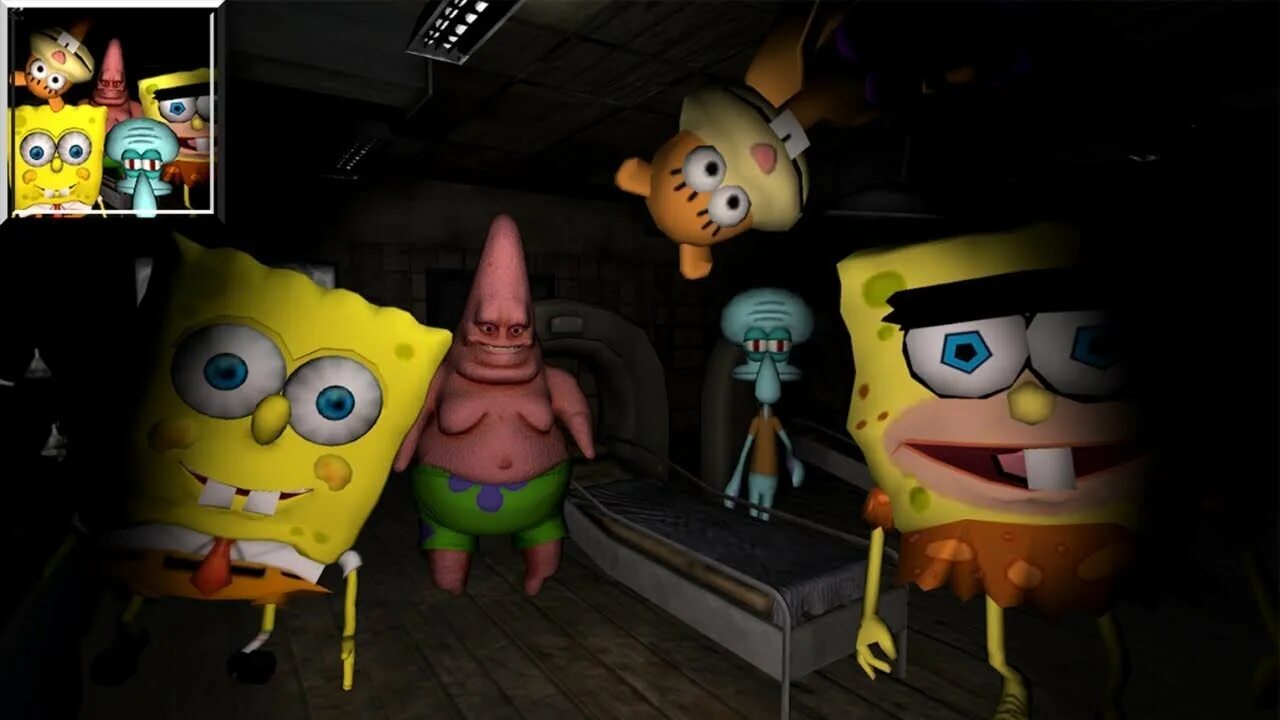 Spongebob horror. Спанч сосед Спанч Боб. Спанч Боб в больнице. Игра привет сосед Спанч Боб. Спанч Боб госпиталь.