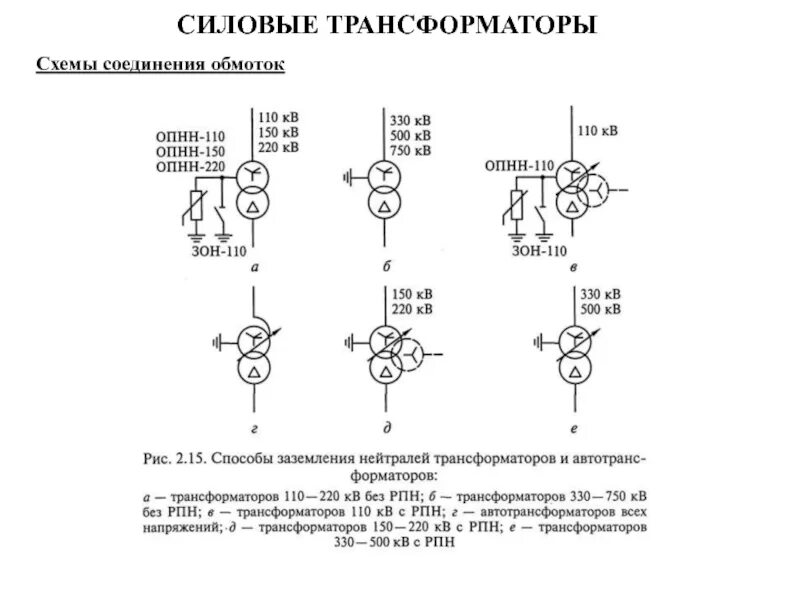 Соединение силовых трансформаторов
