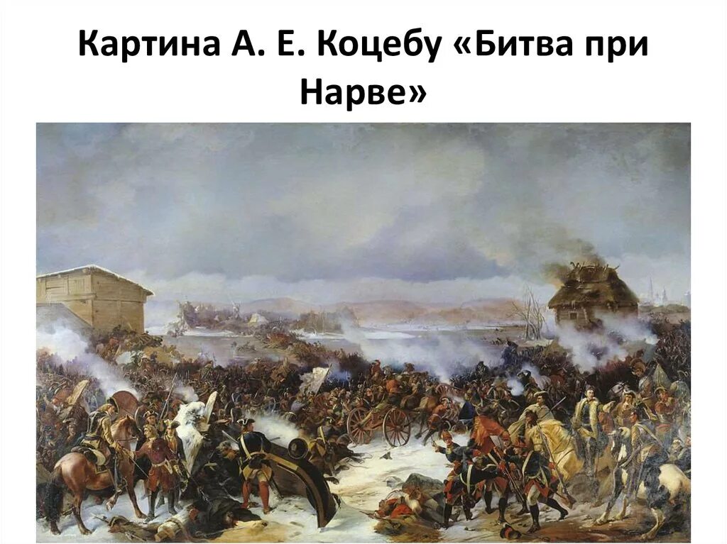 Нарва 1700 г. Битва на Нарве при Петре 1.