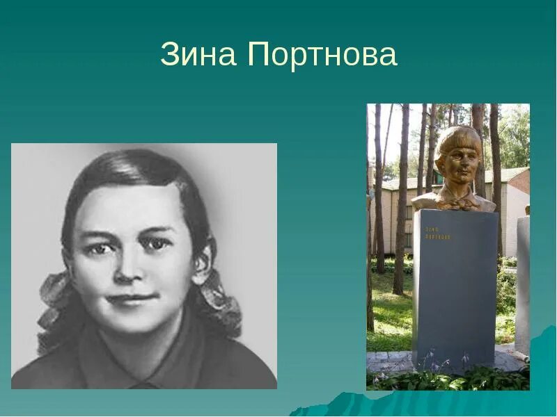 Зина Портнова герой советского Союза. Партизанка Зина Портнова. Фото зины портновой