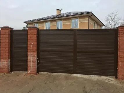 Распашные ворота алютех