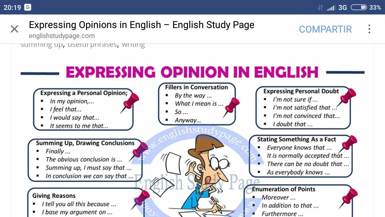 Expressing doubt. Expressing your opinion. to express opinion. express opinion in english. expressing opinion phrases.