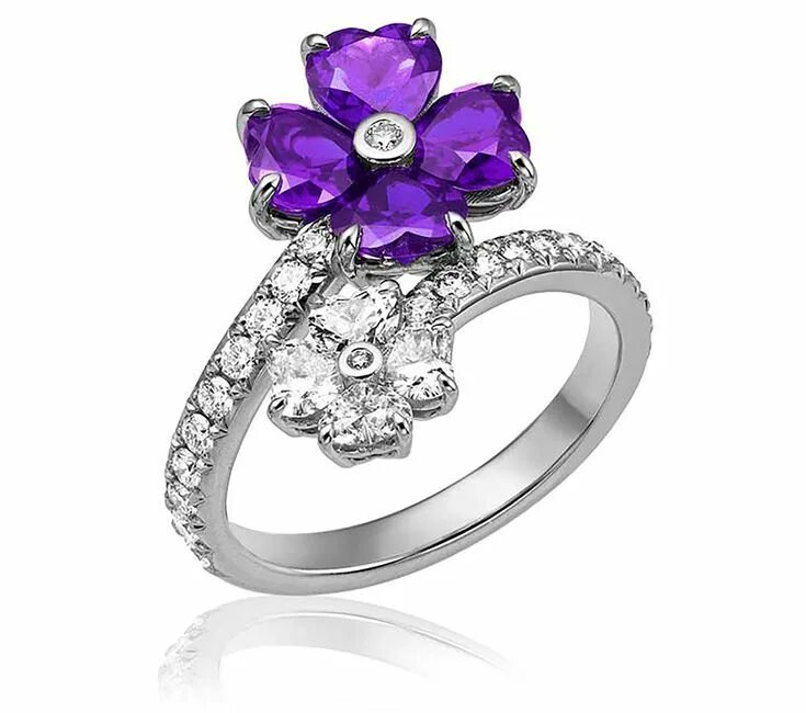 Шопард ирис. Chopard с разноцветными камнями. шопар цветы. украшения с цветами шопард. коллекция шопард с аметистом.