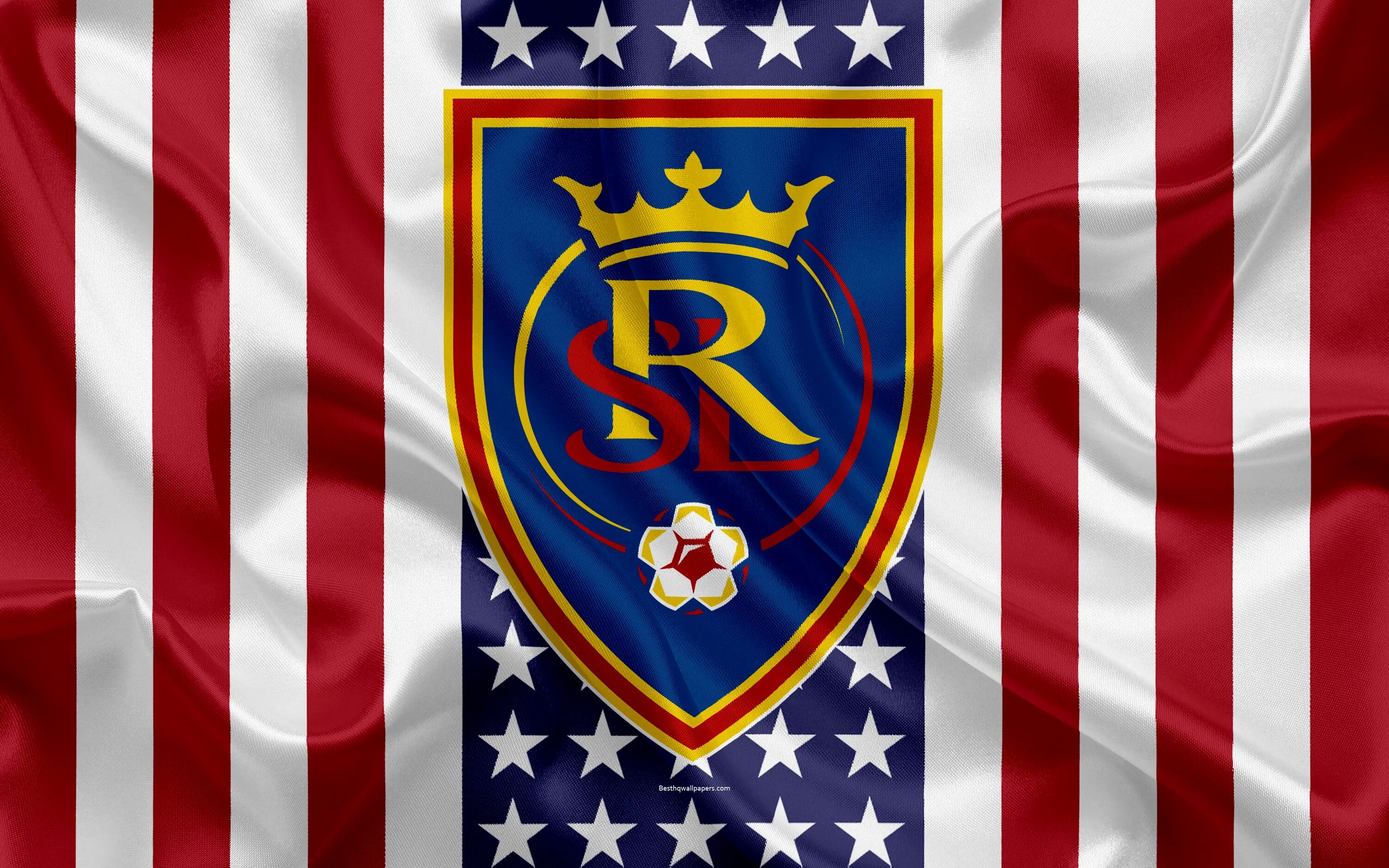 1.4 f c. Real Salt Lake ФК клуб лого. Логотип Реал Солт Лейк. Футбольные флаги. Футбольная команда.