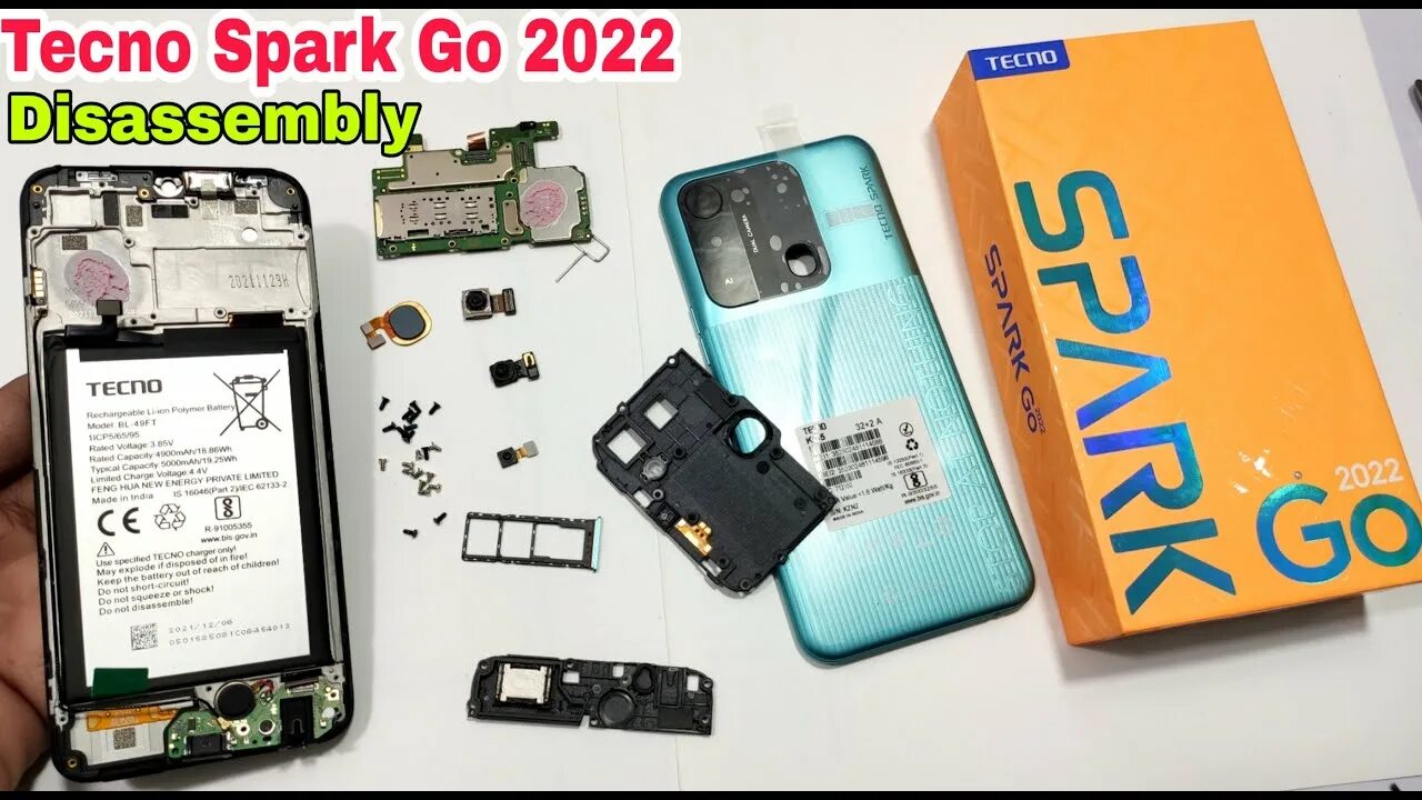 Tecno Spark Go 2022 Disassembly & Teardown How To Open Tecno Spark Go 2022 All I