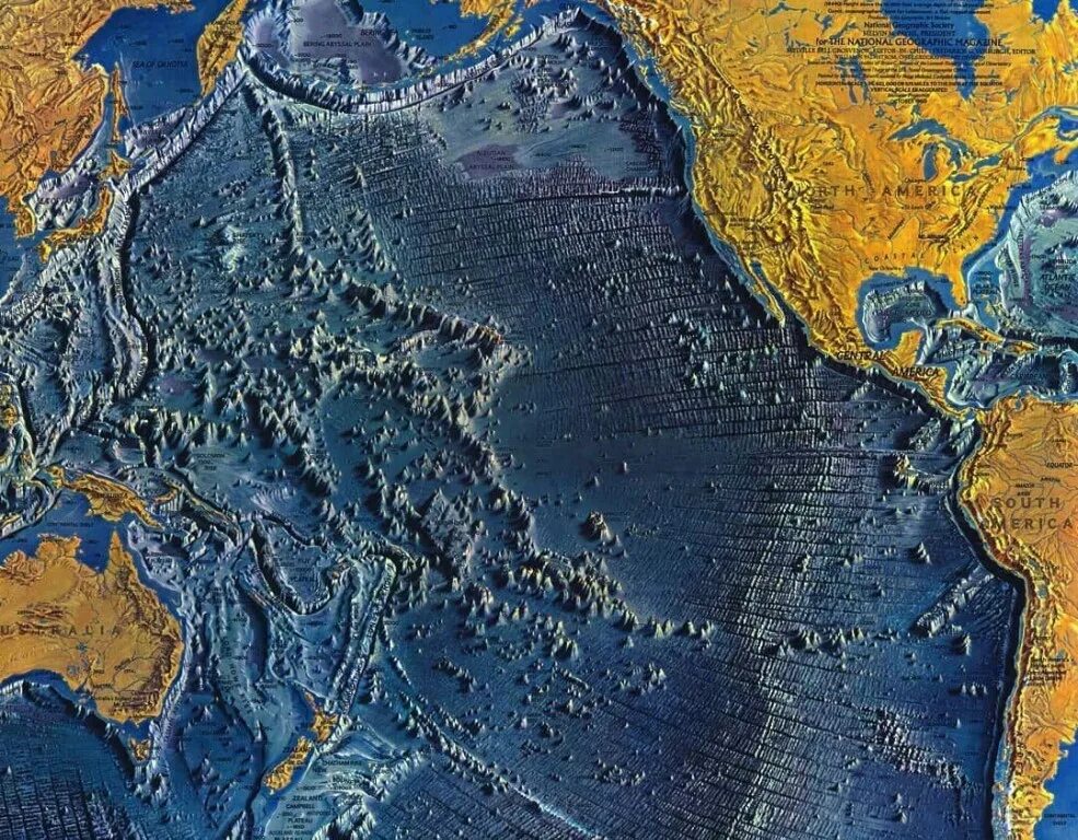 Карта рельефа дна Тихого океана. Рельеф дна Тихого океана. Карта дна Атлантического океана. Глубинная карта Тихого океана. Впадины океанов рельеф