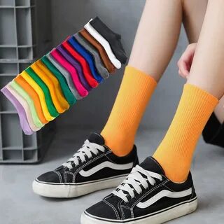 Candy colored socks