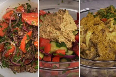 Салат с печенью по грузински