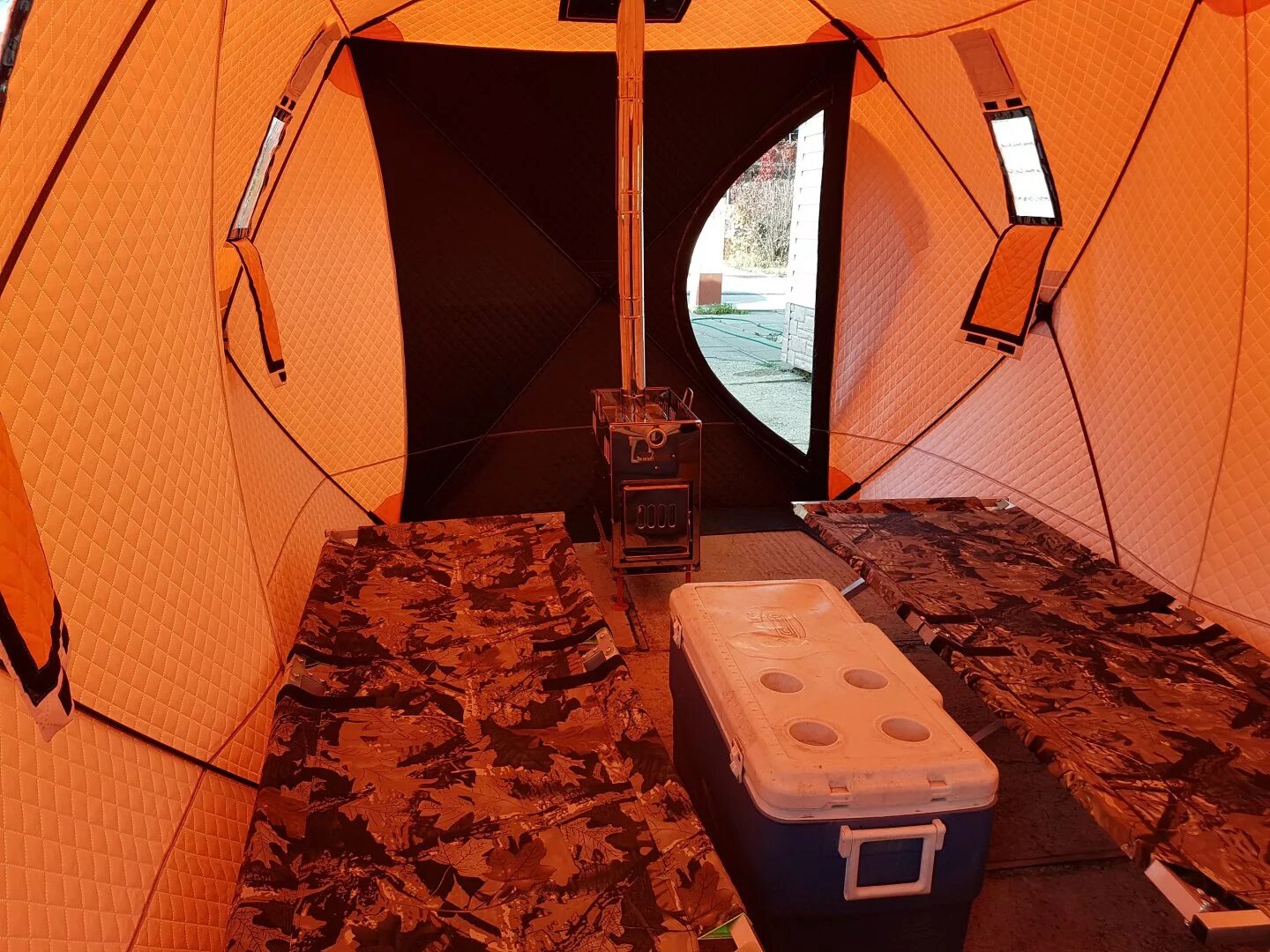 Палатка зимняя автомат 2х2 с печкой