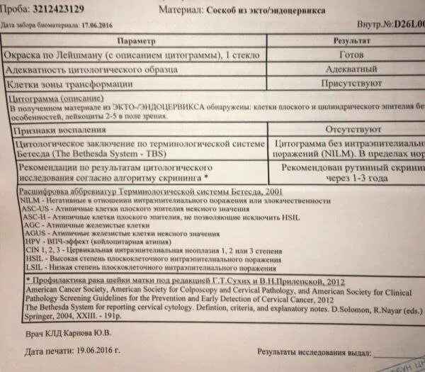 Цитологическое исследование мазка эндоцервикс. Заключение цитологического исследования шейки матки. Соскоб с шейки матки на онкоцитологию. Цитологическое исследование шейки матки Результаты. Изменения эндоцервикса