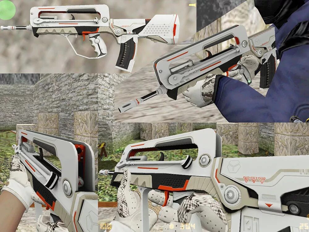 Desert eagle mecha. Фамас механо пушка. Белый FAMAS CS 1/6. FAMAS Counter Strike 1 6. Модель «Deagle механо-пушка» для CS 1.6.