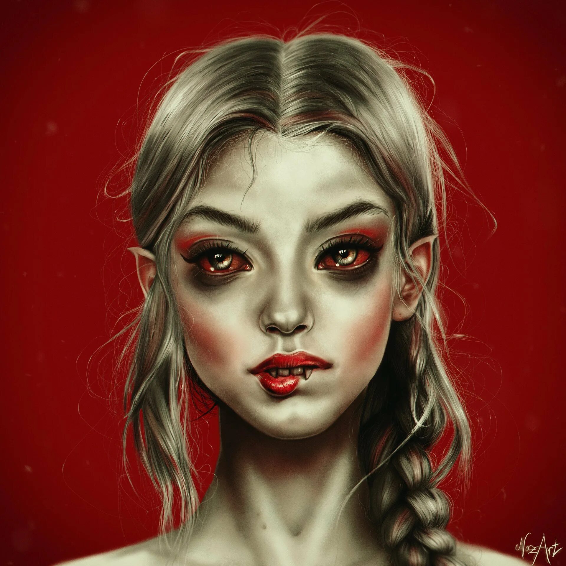 Страшные девочки рисунки