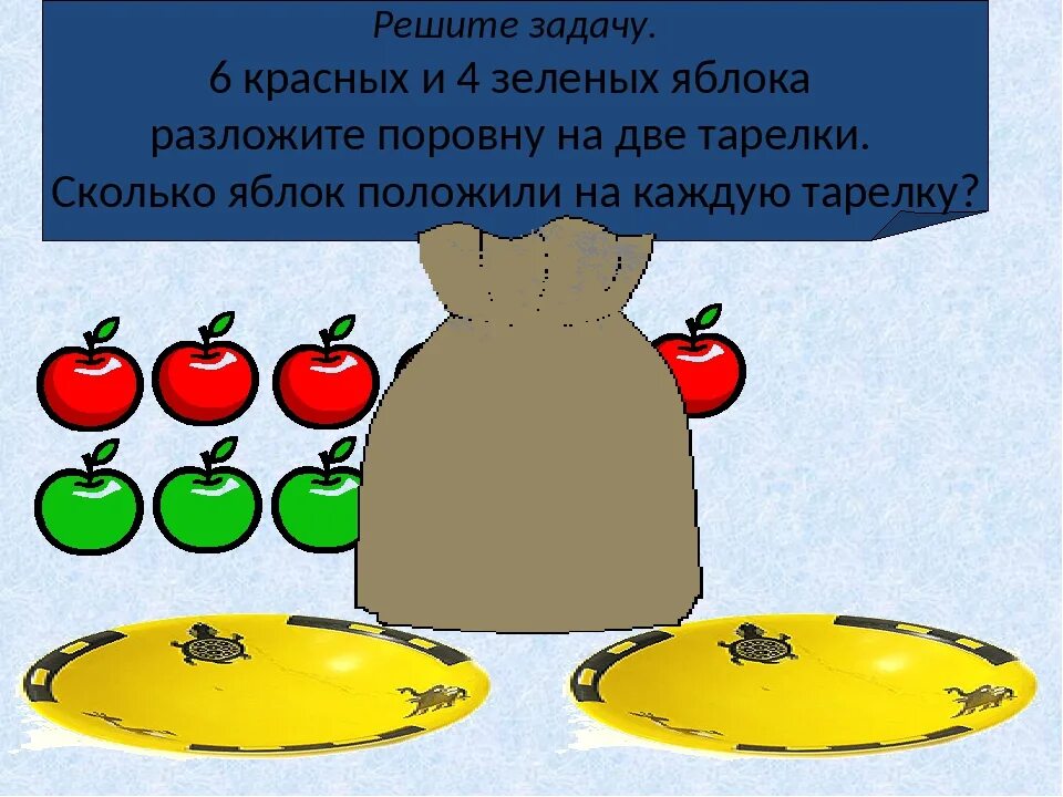 Яблоки разложили по 3 кг. 6 Яблок разложили на 2 тарелки поровну.. Восемь яблок разложили на тарелки. 8 Яблок разложили на тарелки по 2. Задача 2 класс10 яблок рпозлажили на 2 тарелки.