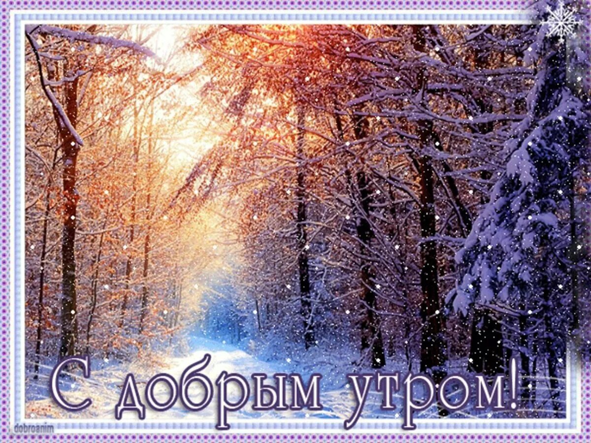 Хорошего зимнего дня картинки мерцающие