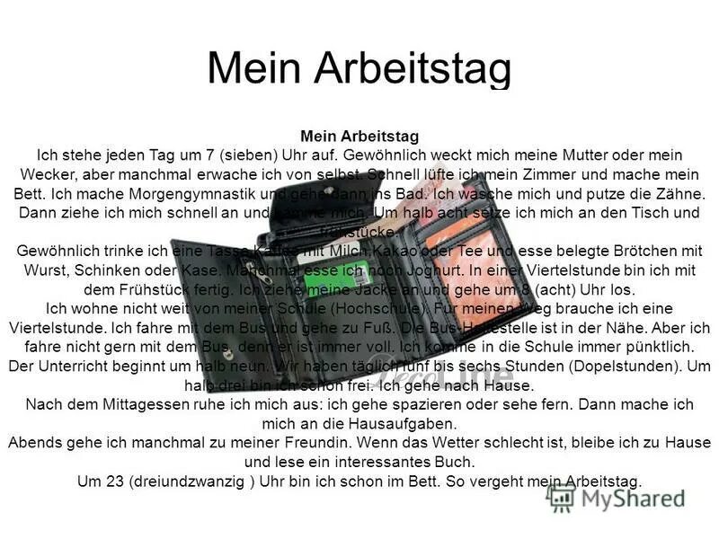 Sie ist mein. Mein Arbeitstag текст. Mein Arbeitstag тема на немецком. Mein Arbeitstag задания. Mein Arbeitstag текст на немецком.