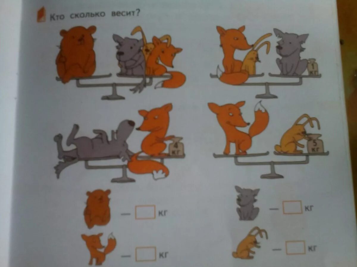 Задача кто сколько весит