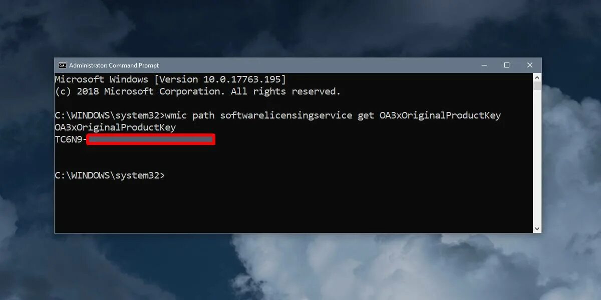 Wmic path softwarelicensingservice get