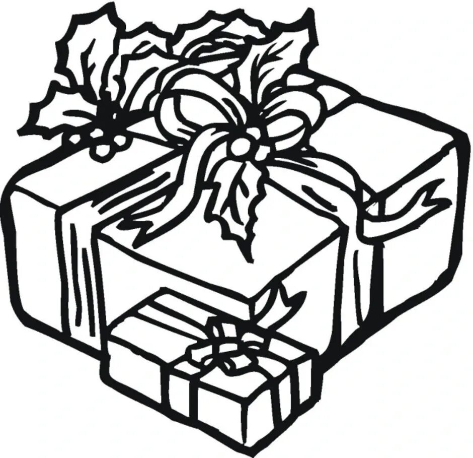 Подарки распечатать. Подарок раскраска. Новогодние подарки раскраска. Раскраска новогодний подарок коробка. Подарочек раскраска.