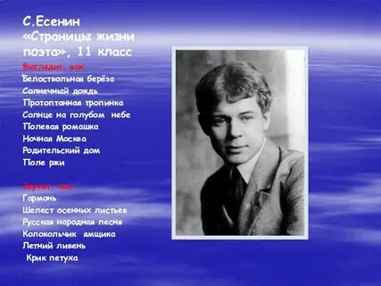 Есенина небо