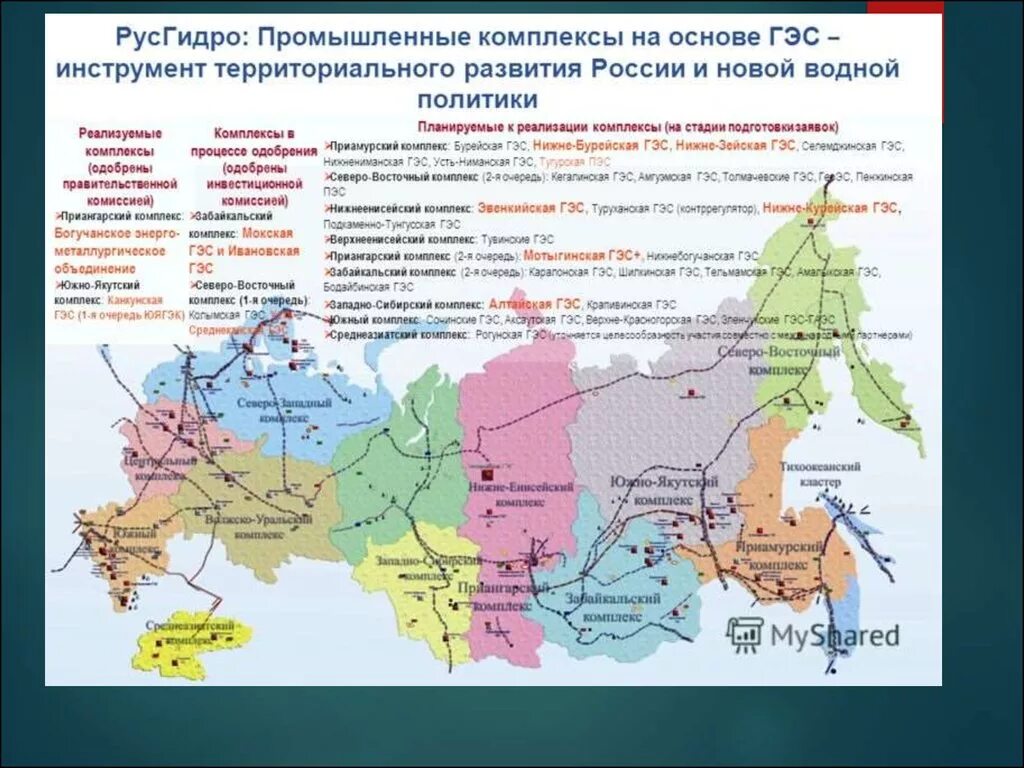 Территориально-производственные комплексы России. Территориальные производственные комплексы. Территориально промышленный комплекс. Гидроэлектростанции России на карте. Положение русгидро