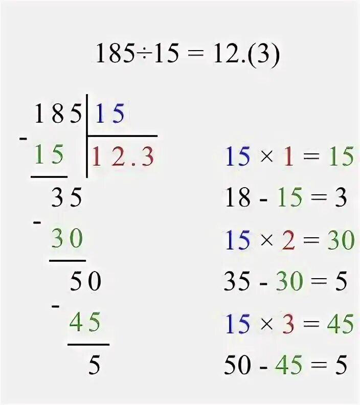 51 разделить на 15