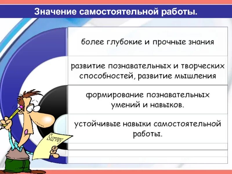Формирование самостоятельной работы. Значение самостоятельной работы. значение самостоятельной работы учащихся. технологии самостоятельной работы. значимость самостоятельные работы.