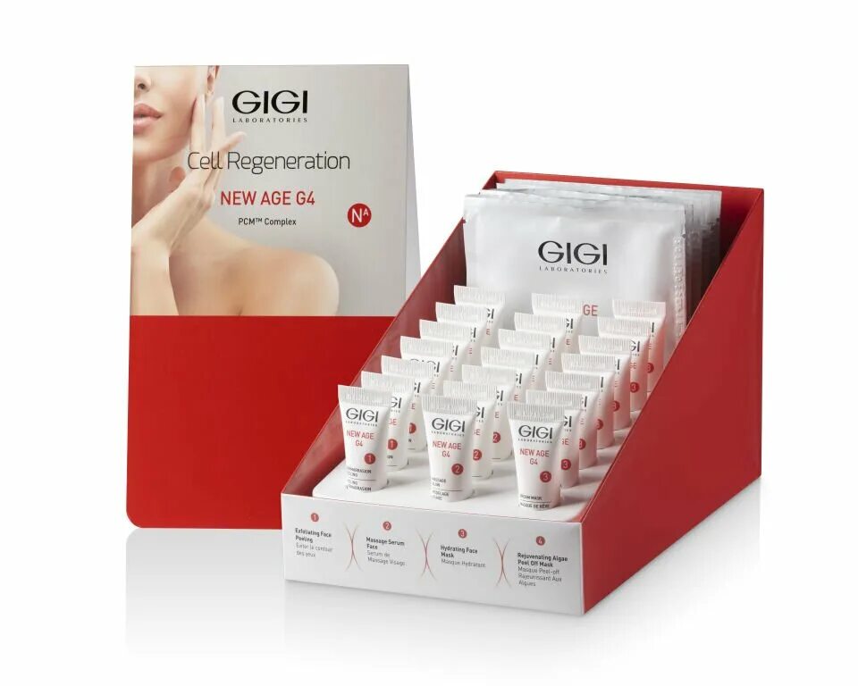 Gigi набор New age g4. Gigi New age g4 набор Cell Regeneration Trail. Gigi New age g4 процедура. New age g4 - антивозрастная линия - Gigi. Gigi new age