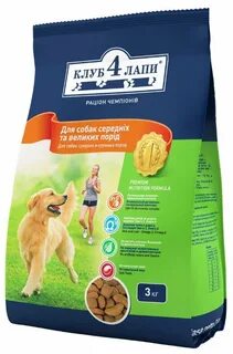 Корм для собак четыре лапы