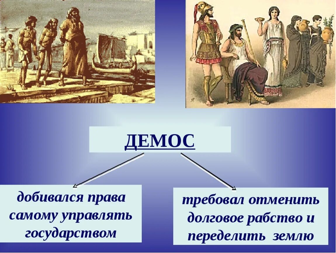 Демос это в древней Греции. Демос и знать в древней Греции. Долговое рабство в древнем Риме. Жители Аттики.