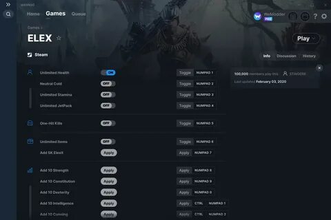 Elex коды