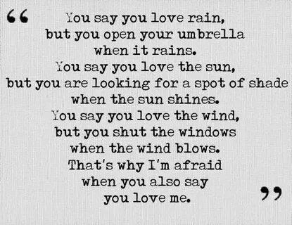 Say that you love like