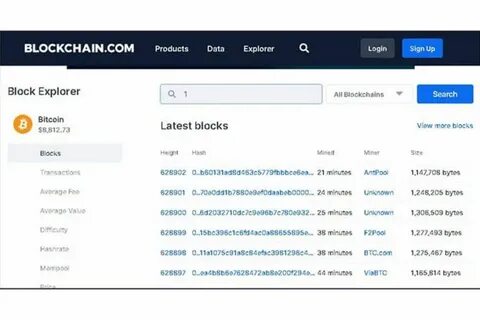 Биткоин эксплорер
