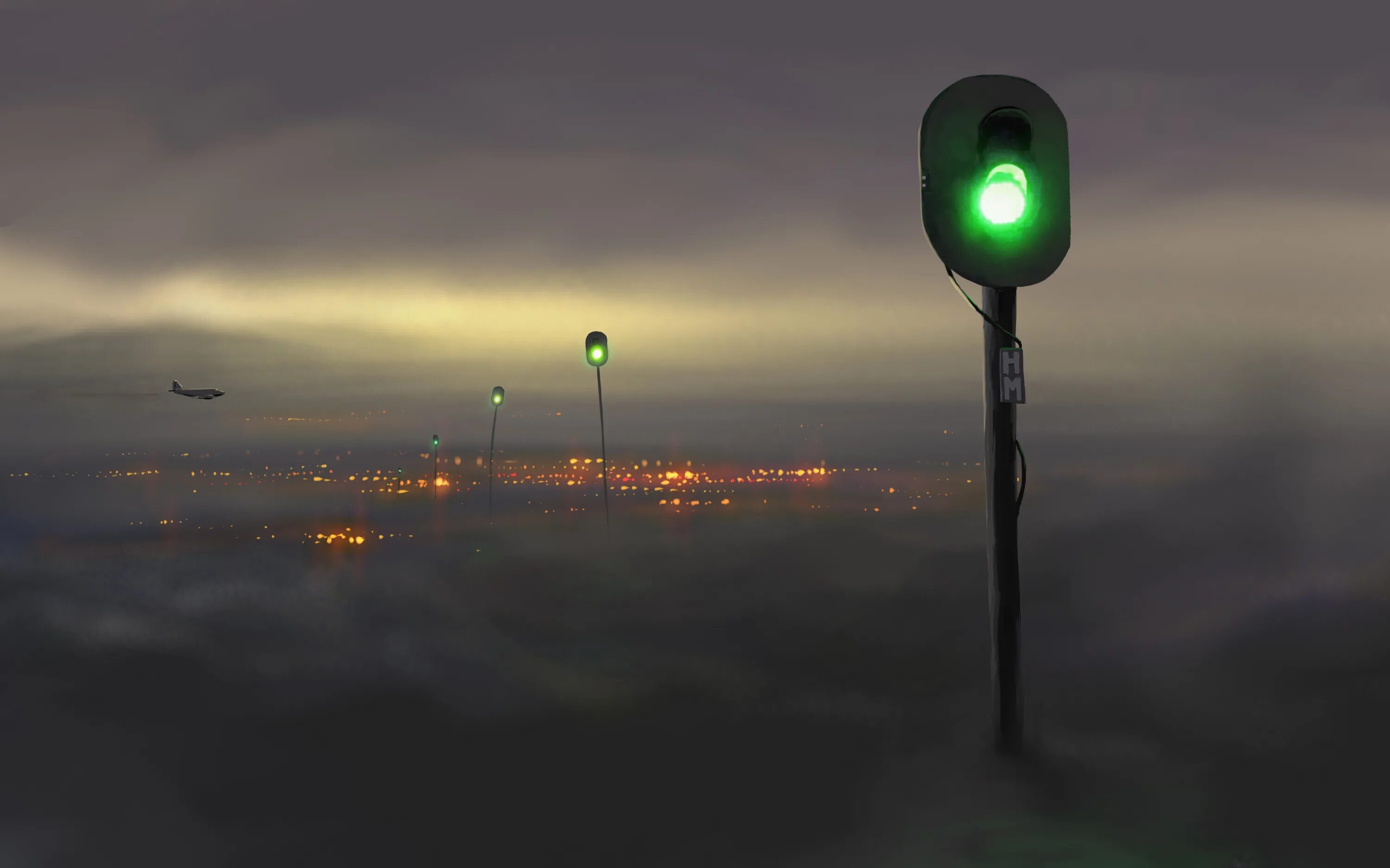 Waiting for green light