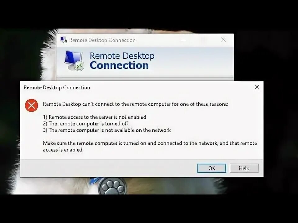 Ошибка x204 Remote desktop. Password RDP.