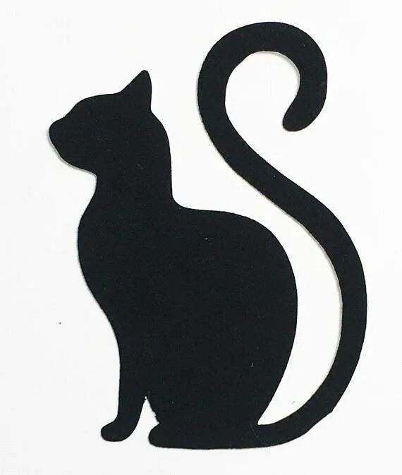 Кошка для вырезания из бумаги. Силуэт кошки. Трафареты кошек для декора. Силуэтная аппликация кошка. Силуэты кошек на стену.