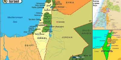 политическая карта палестины