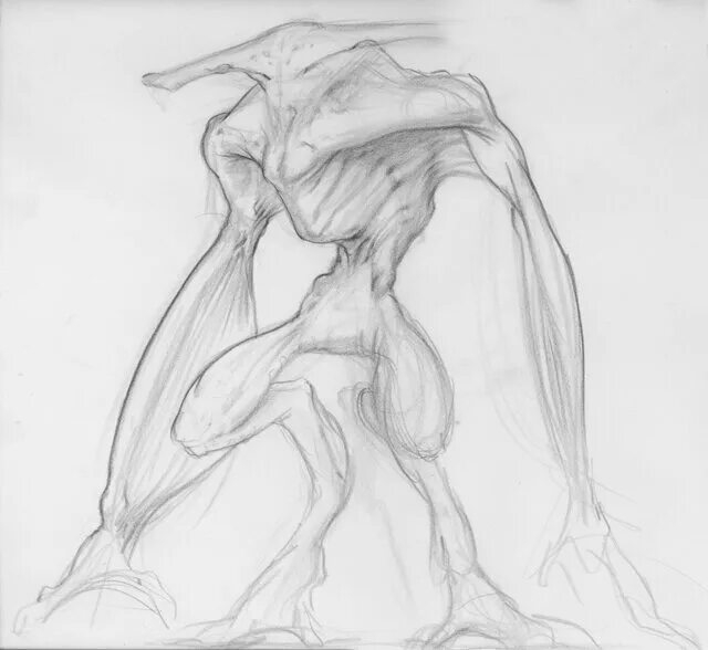 монстро cloverfield. лапа монстра карандашом. кловерфилд монстро концепт арт. легкое монстро. кловерфилд монстро рисунок.