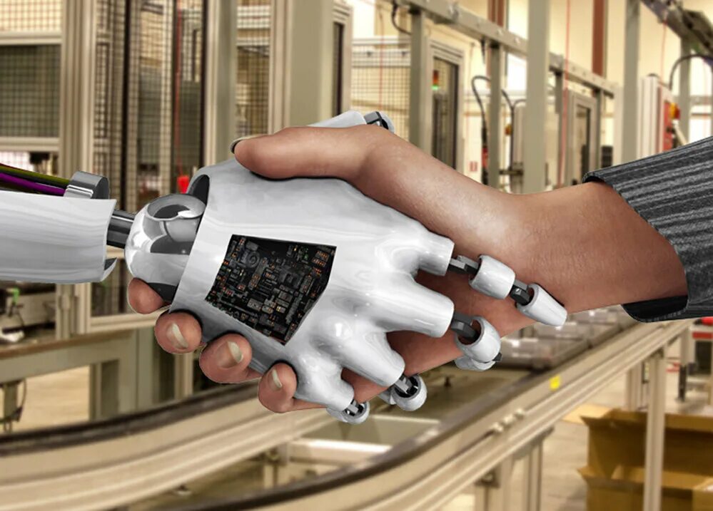 Создана человеком и работает для человека. Робот человек. Роботы и робототехника. Дружба робота и человека. Робот с искусственным интеллектом.