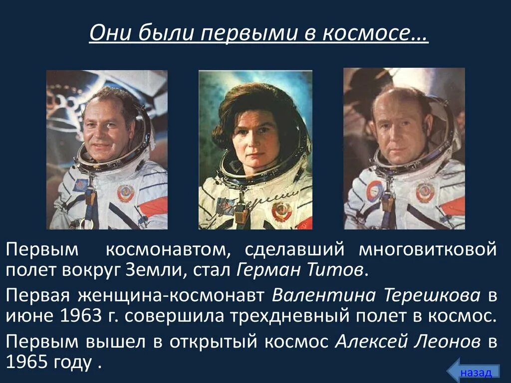 Кто стал первым человеком в космосе. Первый в космосе. Кто первый полетел в космос. Первые в космосе презентация. Космонавт для презентации.