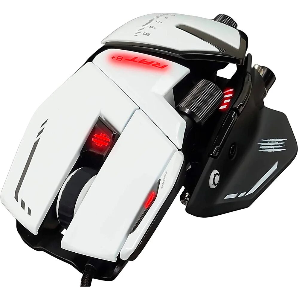 Madcatz. Mad Catz r.a.t. 8+. Игровая мышь Mad Catz r.a.t. 8+. Мышь проводная Mad Catz r.a.t. 8+ [mr05dcinwh000-0] белый. Мышь Mad Catz r.a.t..