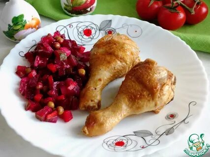 Жареная курица с чесноком