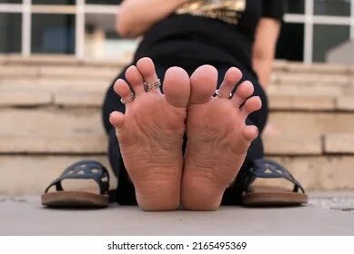 Feet together
