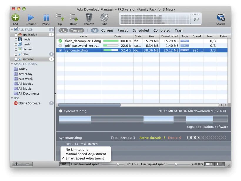 Folx Pro 5. Менеджер закачек. Folx программа. Download Manager Mac os.