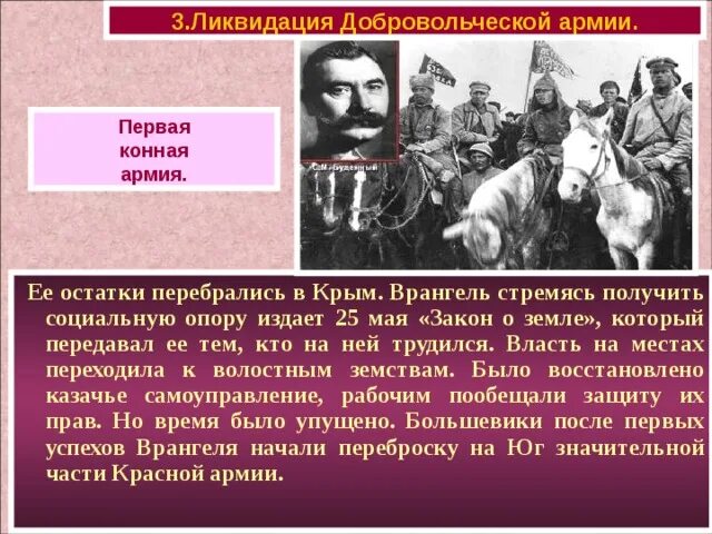 Разгром войск врангеля дата