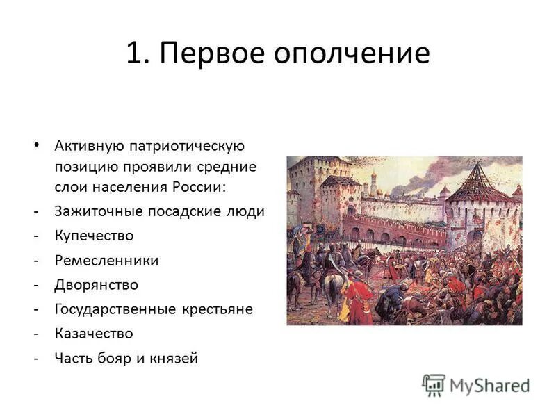 Ополчение дата. Первое народное ополчение 1611 таблица. первое ополчение второе ополчение освобождение москвы таблица. первое ополчение освобождение москвы таблица. первое ополчение смута.