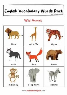 Animals words
