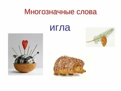 Многозначные слова что это такое