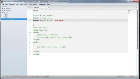Unexpected variable php