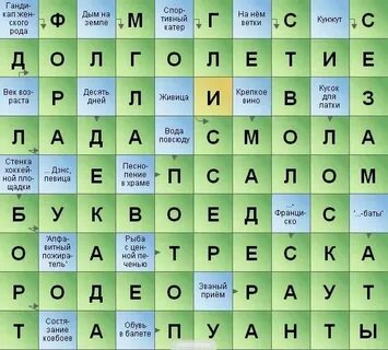 Слово из восьми букв вторая а