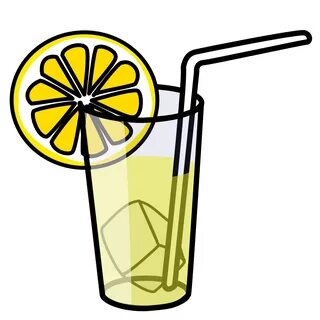 OnlineLabels Clip Art - Lemonade glass. 